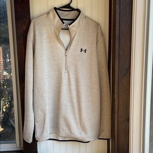 Under Armour Light Tan Quarter-Zip Pullover